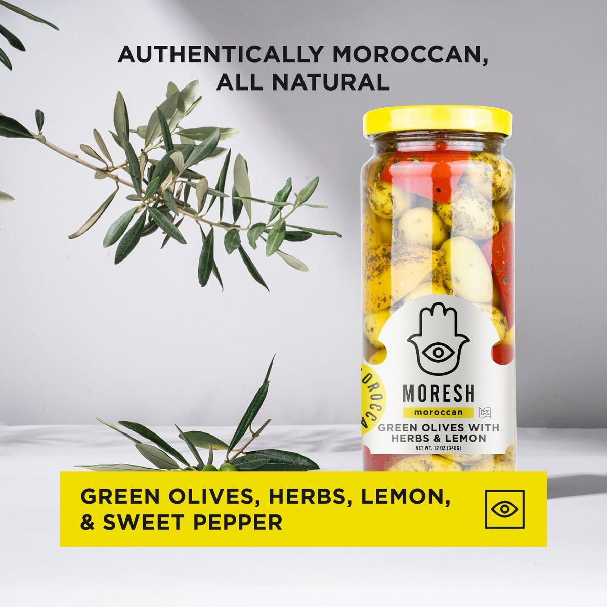 Moresh Green Olives with Herbs & Lemon Terra Delyssa