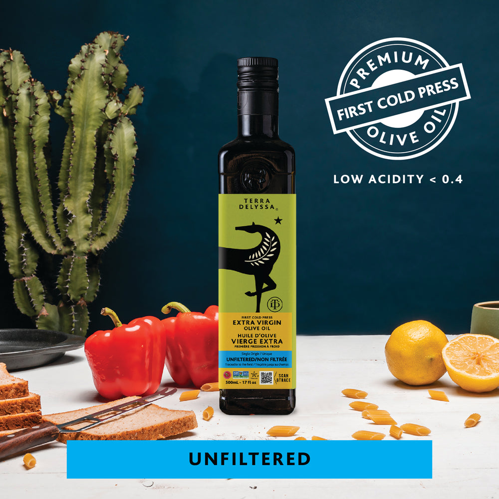Unfiltered Extra Virgin Olive Oil – Terra Delyssa Canada