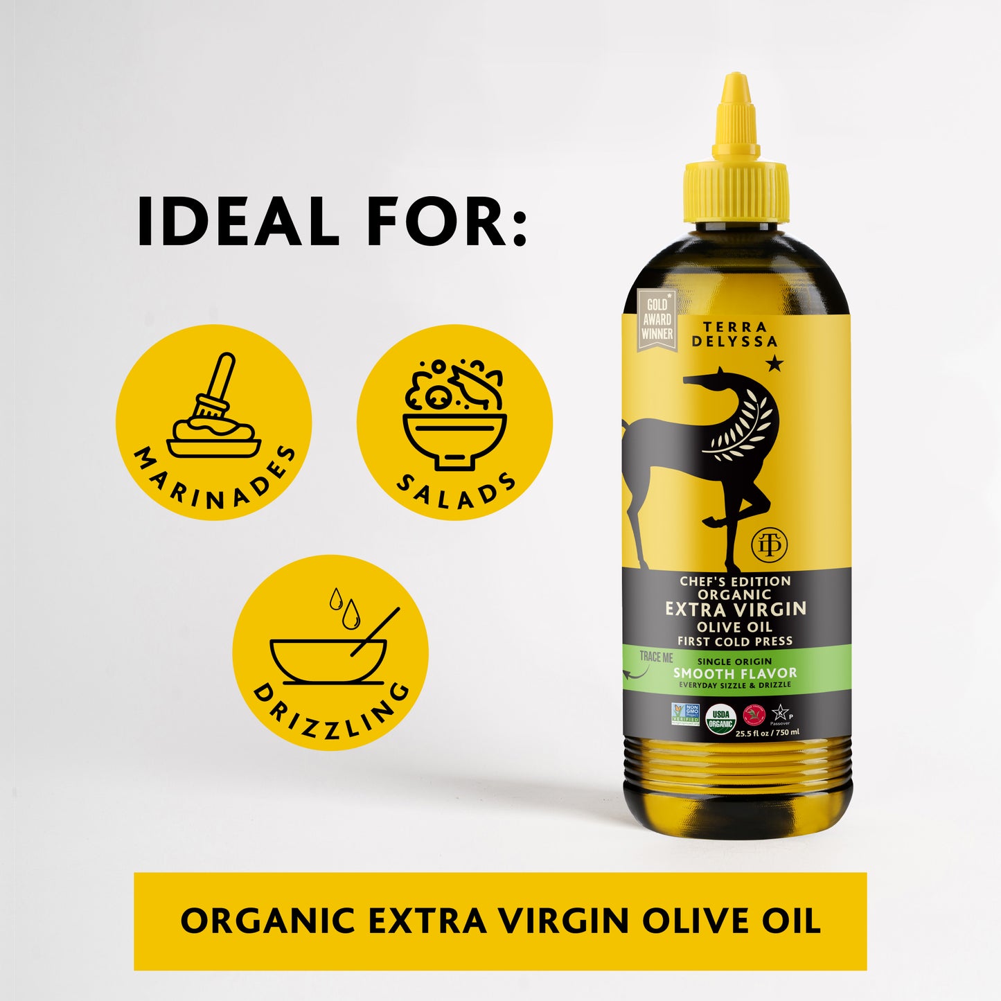 
                  
                    Terra Delyssa Organic Extra Virgin Olive Oil Squeeze Bottle
                  
                