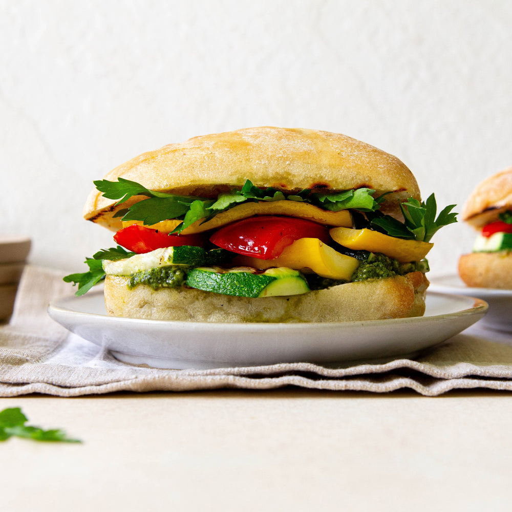 Summer Vegetable Ciabatta Sandwich