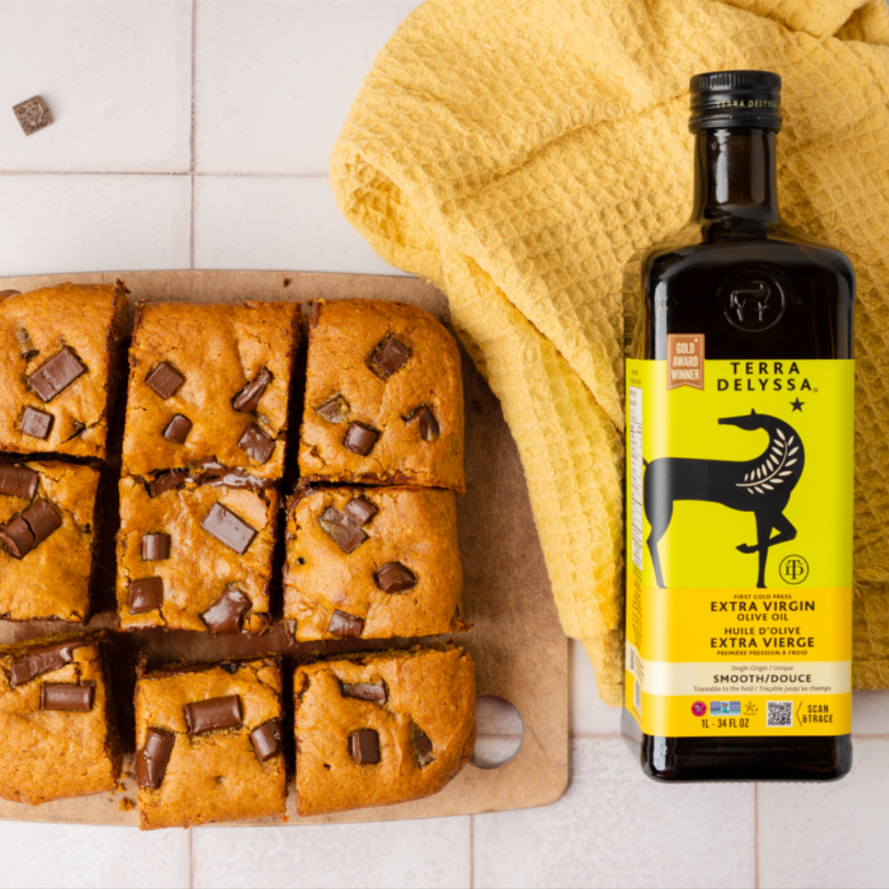 Pumpkin Olive Oil Cake Squares