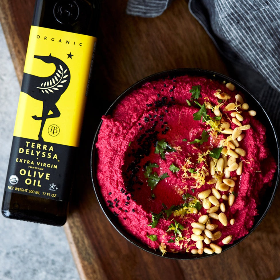 Roasted Beet Cauliflower Hummus