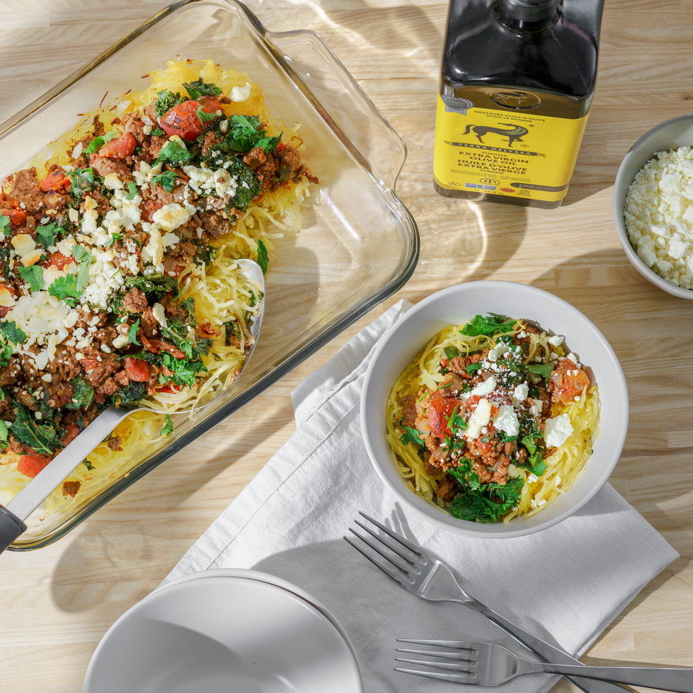 Cuisson mexicaine à la courge spaghetti