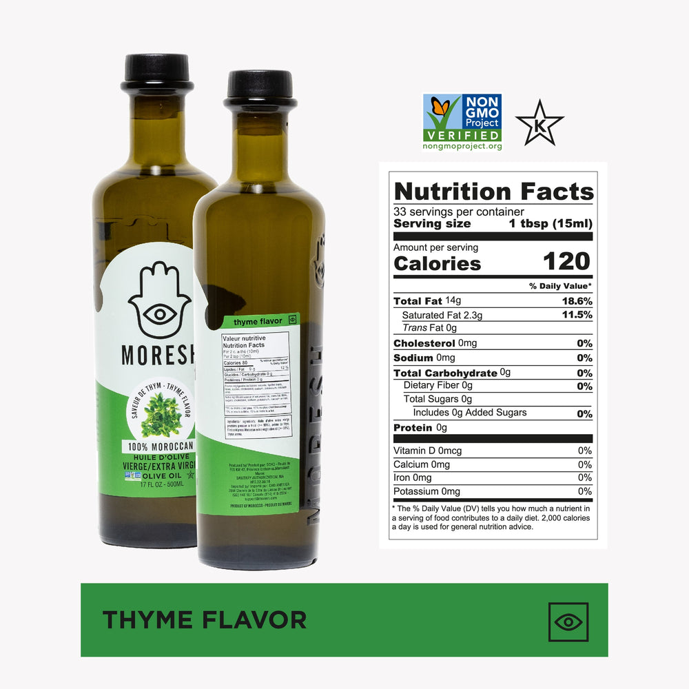 
                  
                    Moresh Thyme Flavored  Olive Oil
                  
                
