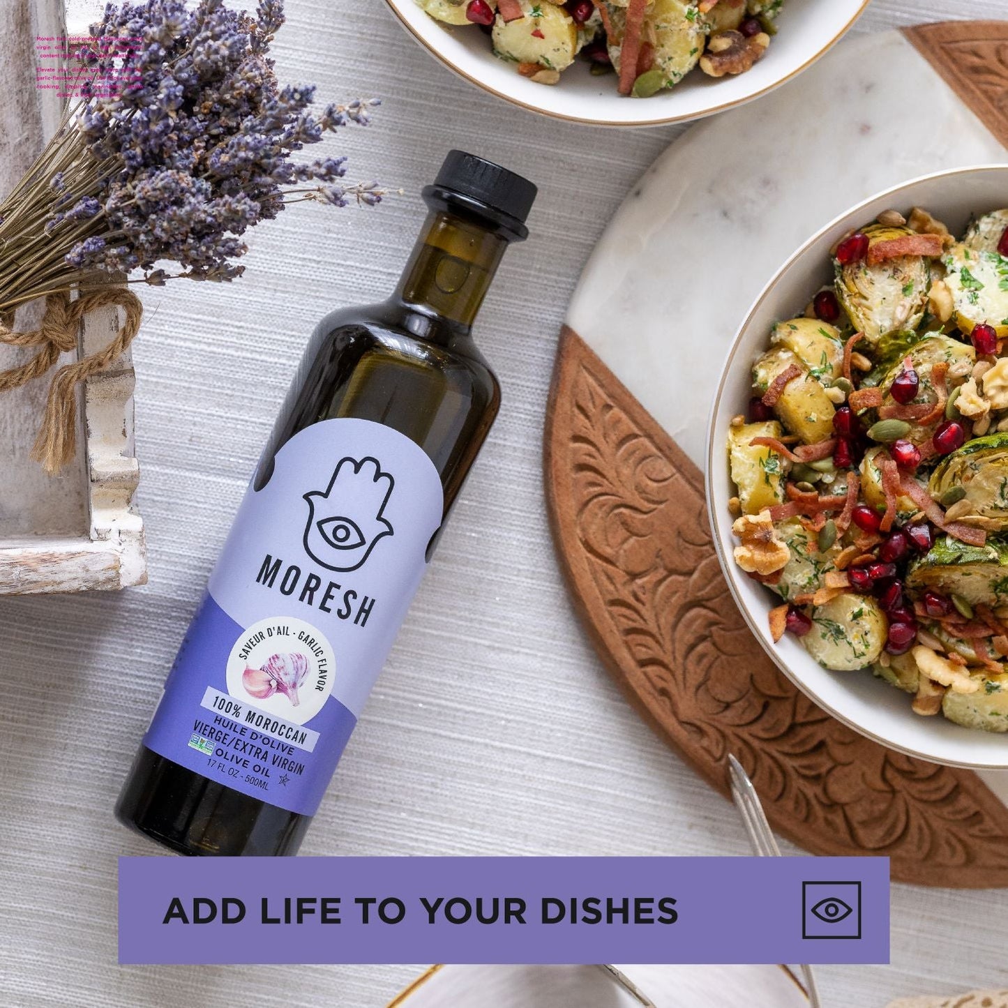 
                  
                    Moresh Garlic Flavored Olive Oil
                  
                