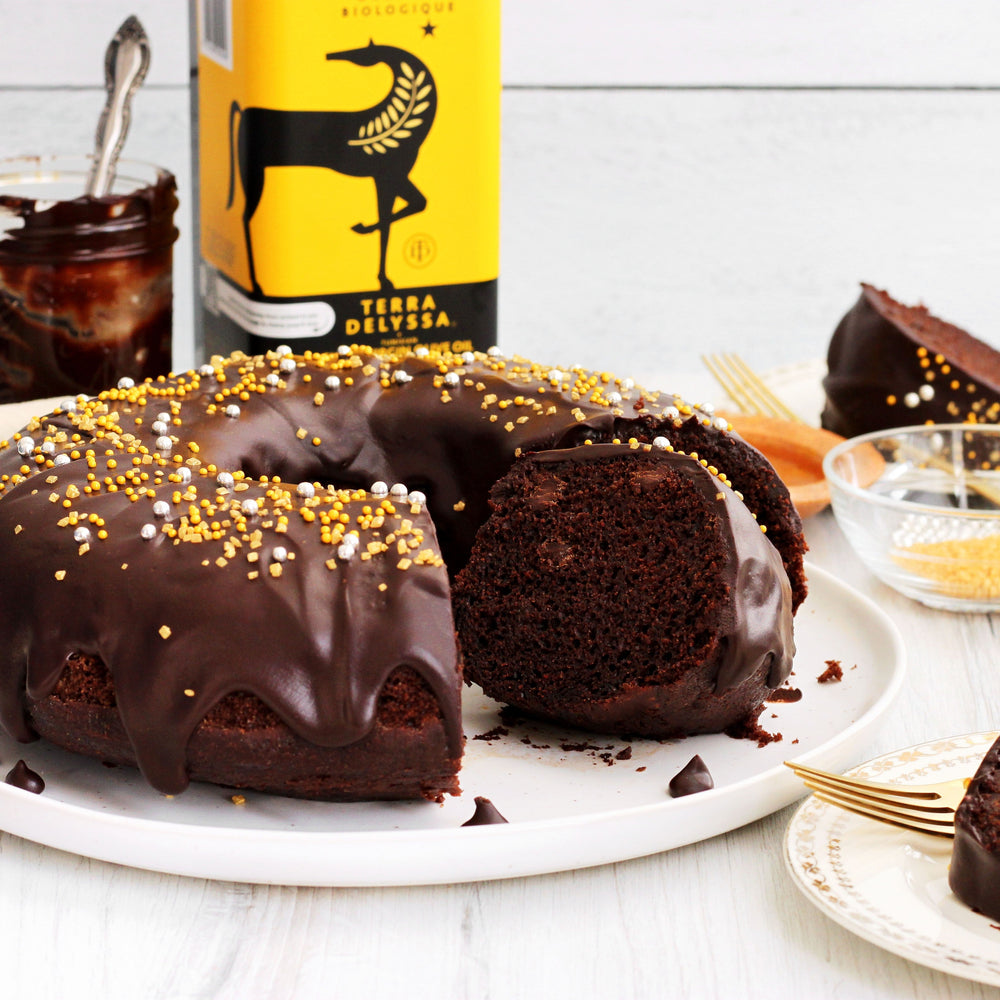 Gâteau Bundt au chocolat et à l'huile d'olive