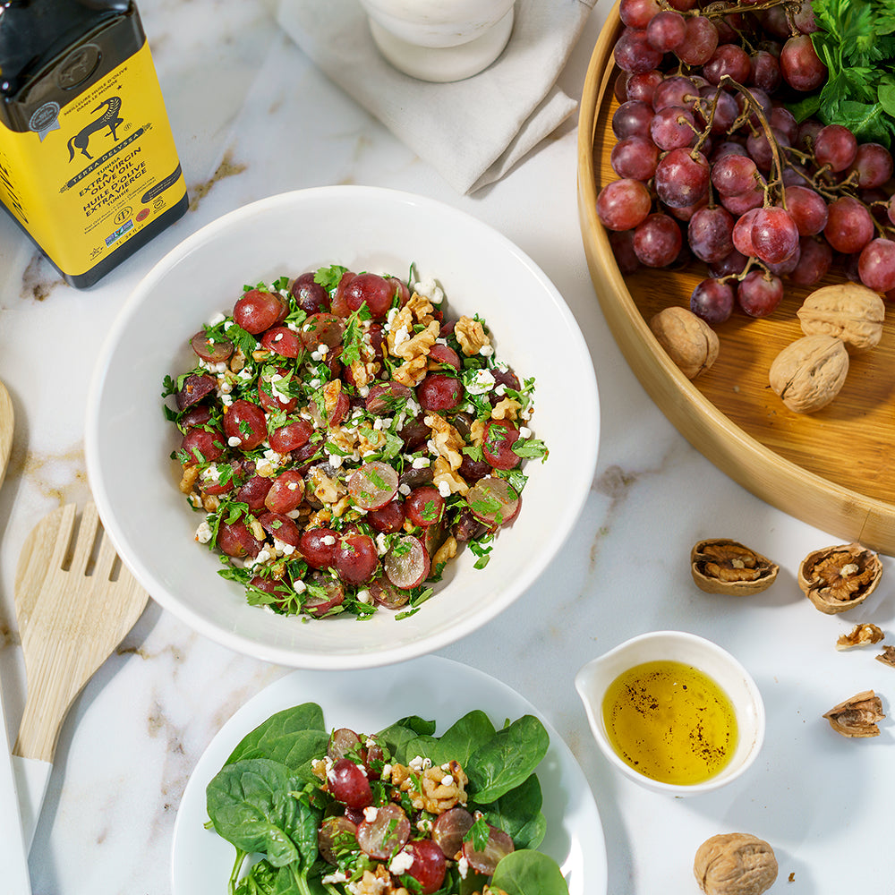 
                  
                    Red Grape And Goat Cheese Salad With Walnuts
                  
                