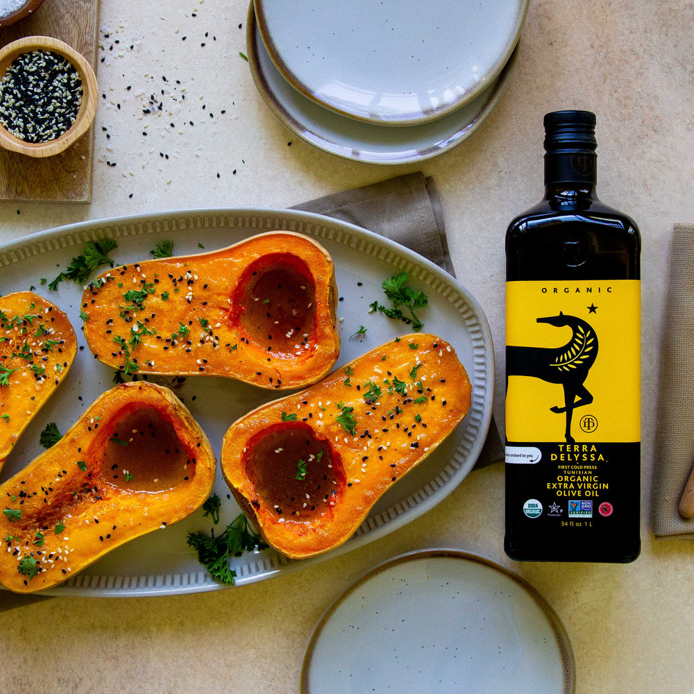 Roasted Miso Maple Butternut Squash