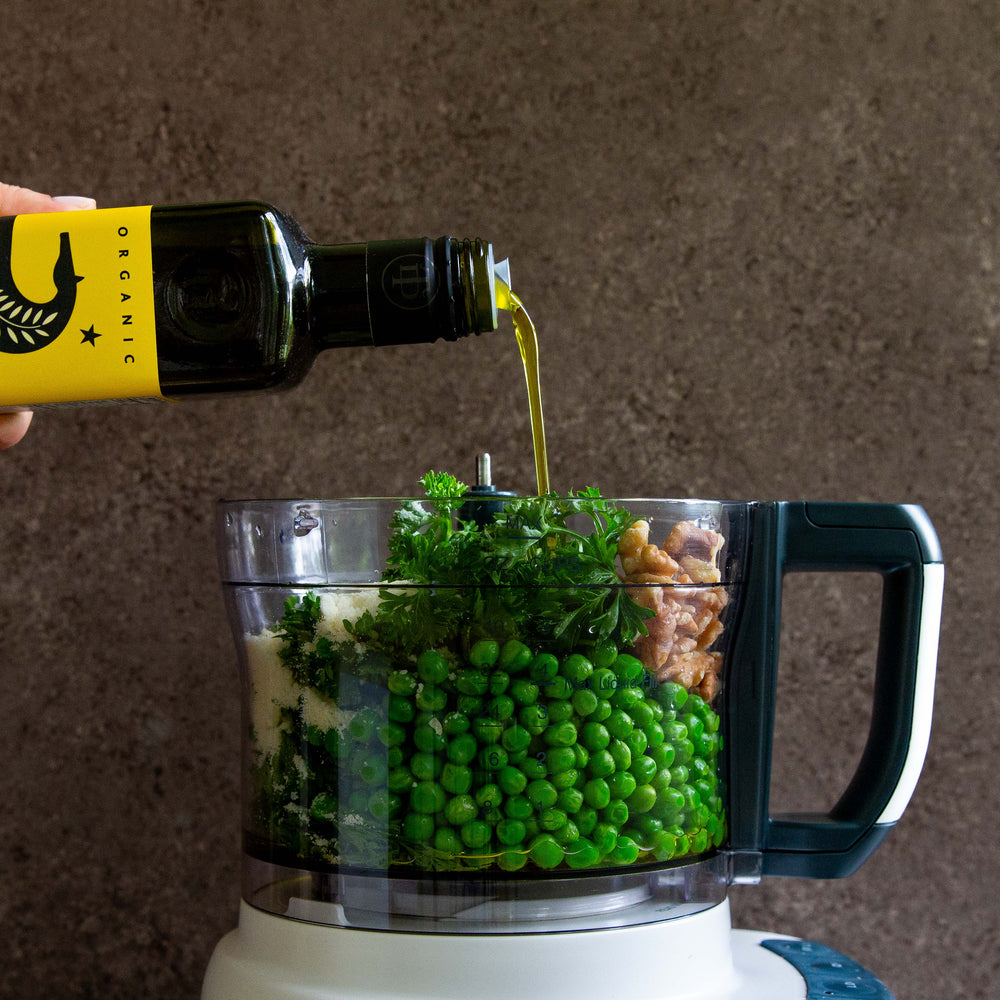 
                  
                    Pesto de petits pois et persil
                  
                