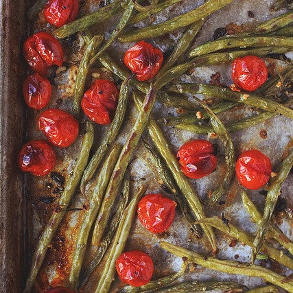 
                  
                    Roasted Green Beans and Tomatoes with Feta Cheese
                  
                