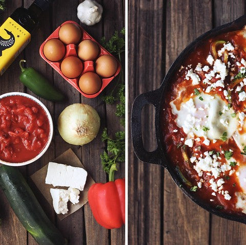 
                  
                    Shakshuka aux nouilles de courgettes
                  
                